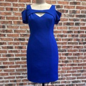 NUE by SHANI Sheath Blue Dress